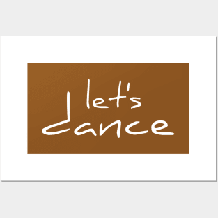 Let's Dance White By PK.digart Posters and Art